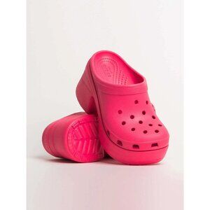 Crocs Siren Clog Hyper Pink Chunky Comfort Platform Heels Women's 12 / Men's 10